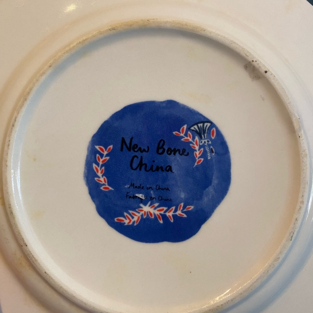 Anthropologie Pancha Fox bone china canapé dessert plate - Picture 5 of 7